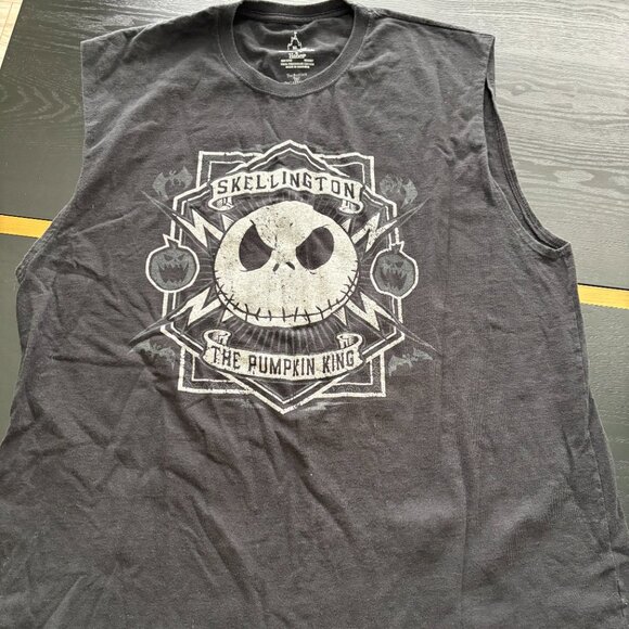 Disney Nightmare Before Christmas Skellington Shirt Black Size XL EUC Unisex - Picture 5 of 7